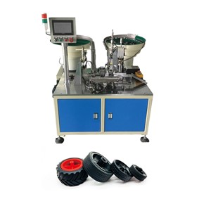 轮皮全自动组装机Equipment name: Full automatic wheel skin  assembling machine